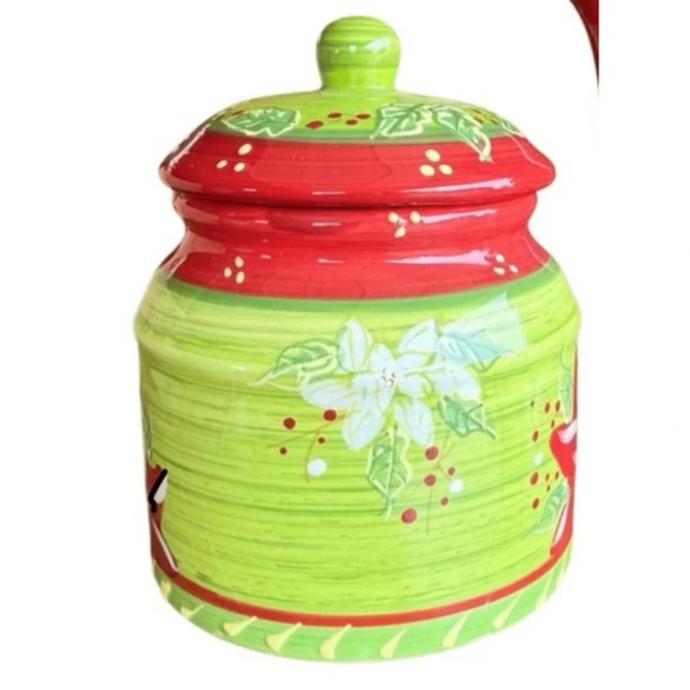 Holly Christmas 3 Pc Tea Set Romancing Provence Collections 2008 Creamer & Sugar